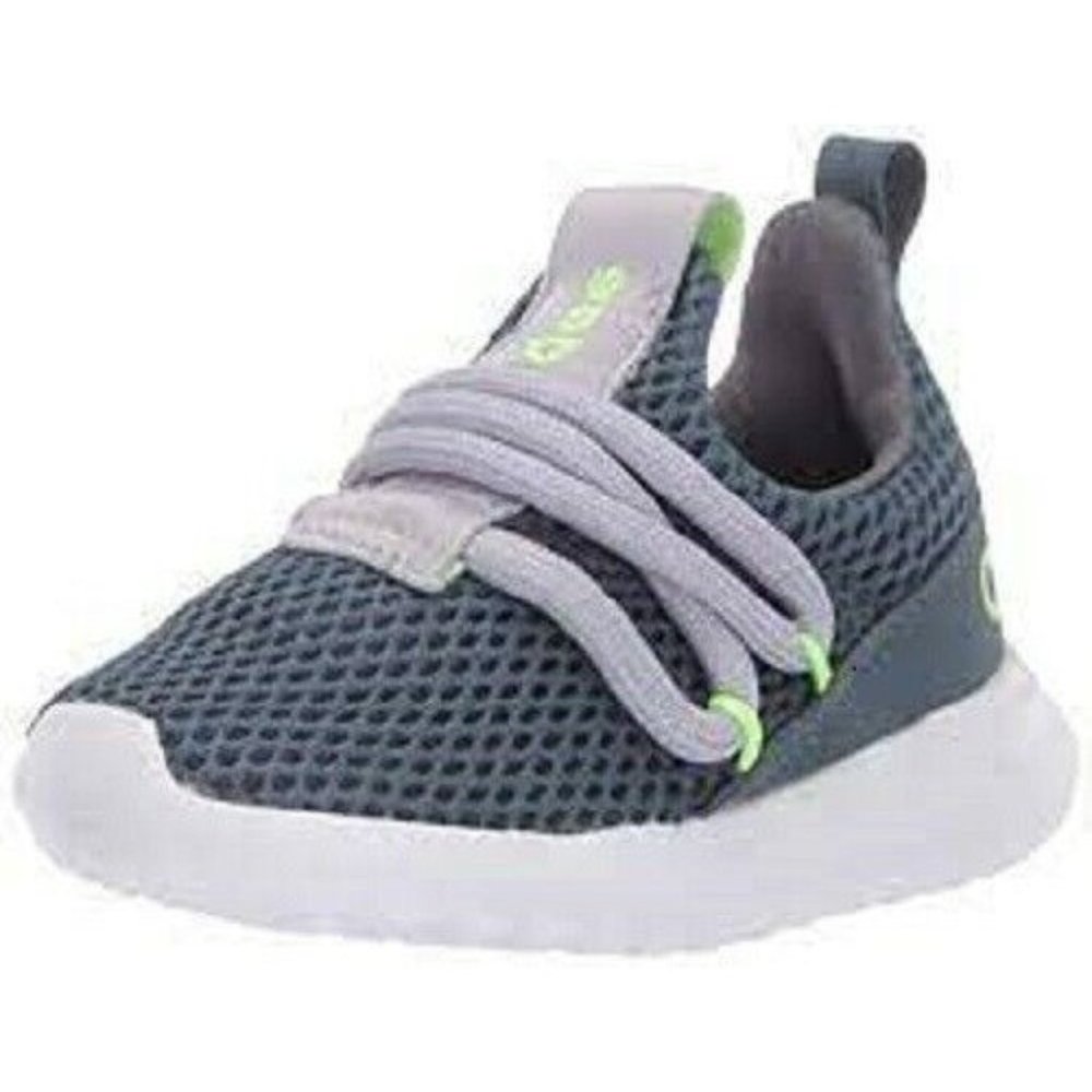 Adidas Toddler Lite Racer Adapt 3.0 Black White Lace Up Running Shoes Size 4K
